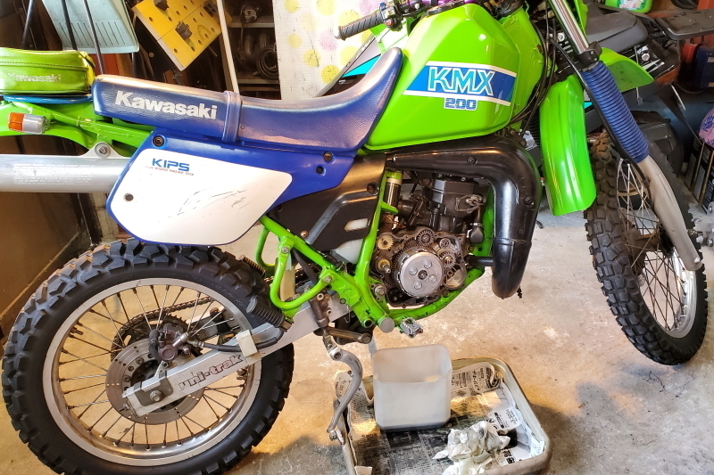 Kawasaki KMX200」(修理記録 ⑫): K'sの部屋へようこそ!