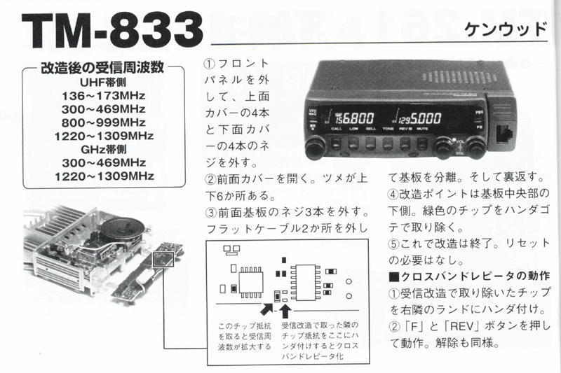 TM-733」(受信改造): K'sの部屋へようこそ!